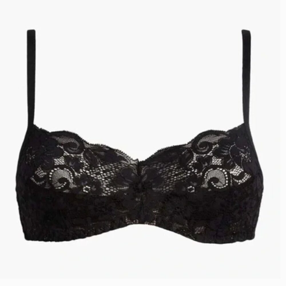 Free People NWT HAH Hook Up Demi Bra in Black Size A 28-36